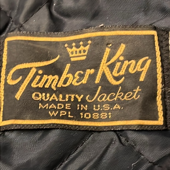 Timber King Vintage Jacket Snap Front size Large - Picture 2 of 9
